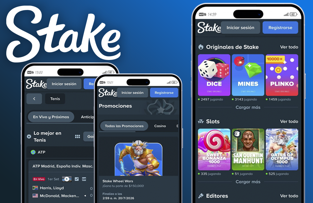 Aplicación móvil de Stake Argentina